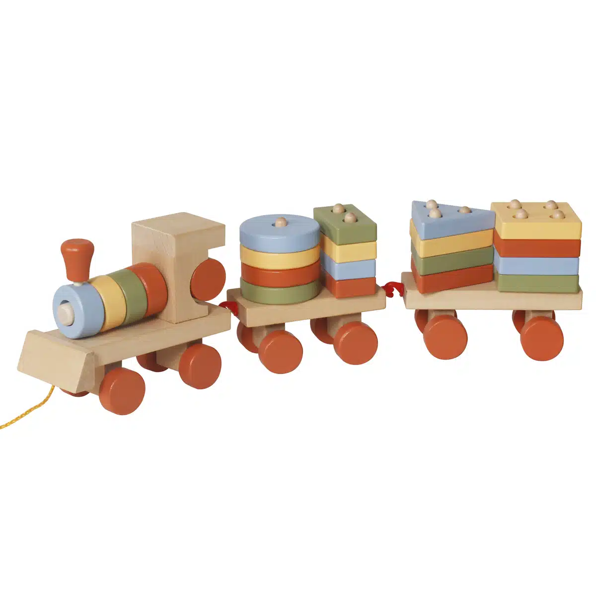 רכבת משיכה מונטסורית מעץ דגם W05C008B מבית BUBU