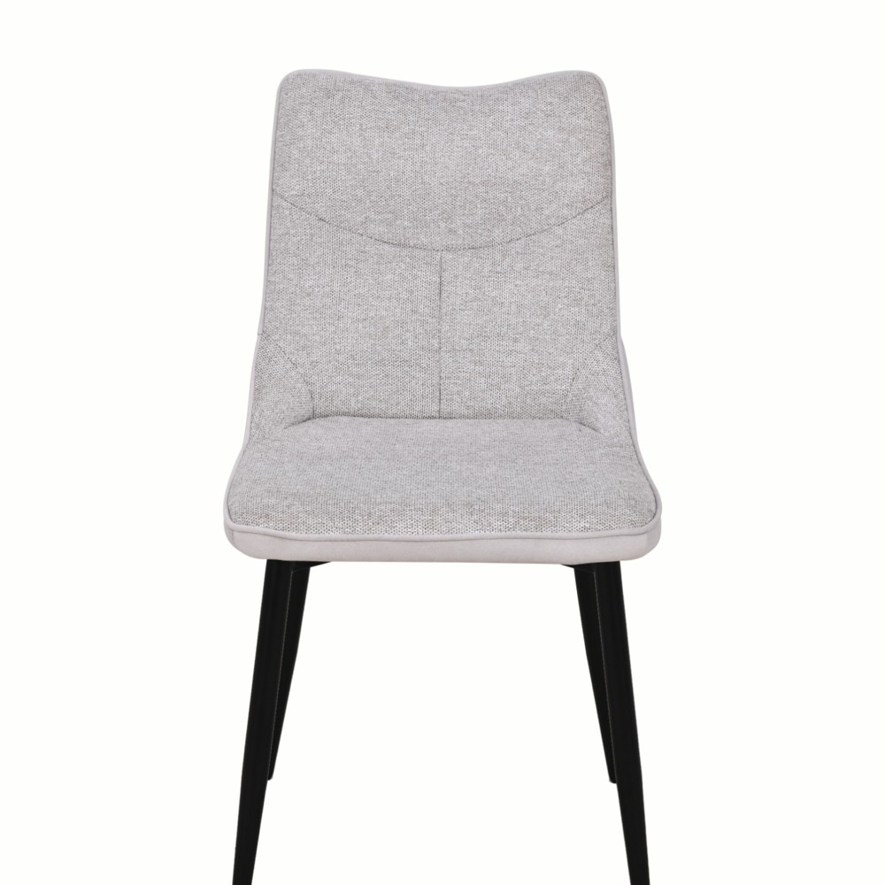 זוג כסאות לפינת אוכל מרופדים בד משולב דגם דקל מבית HOME DECOR