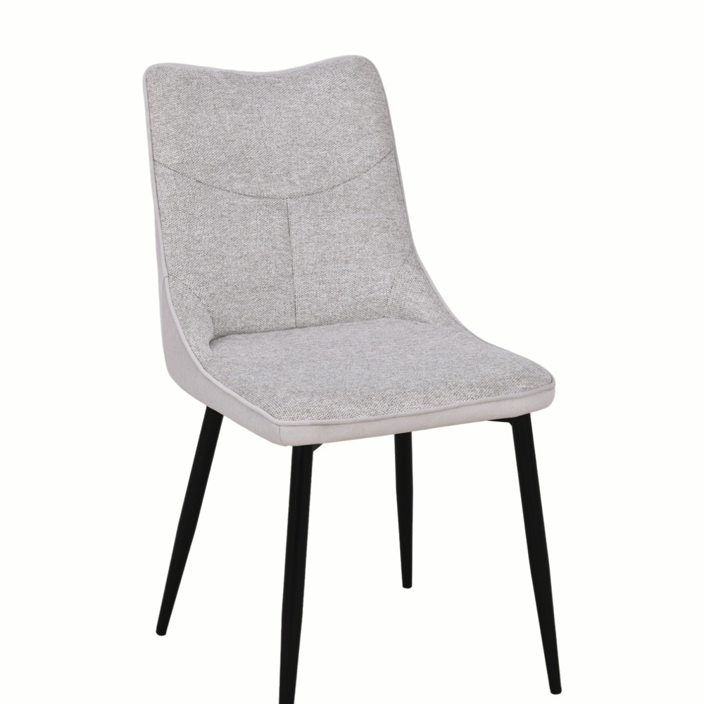 זוג כסאות לפינת אוכל מרופדים בד משולב דגם דקל מבית HOME DECOR