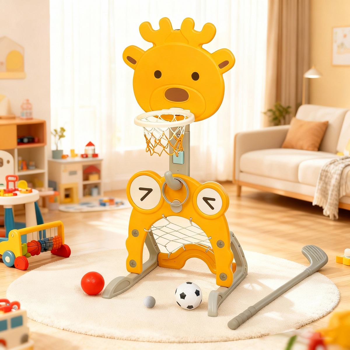 מתקן סל משולב לילדים דגם ג'ירפה GL7513 מבית BUBU