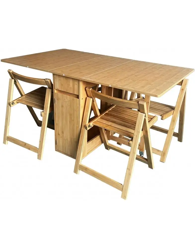 שולחן קונסולה מתקפל עם 4 כסאות דגם SRT1 מבית Shuk Rehut