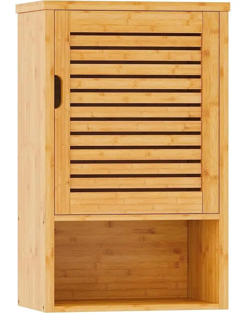 ארונית תלויה מבמבוק עם מדף פתוח דגם SR339 מבית Shuk Rehut