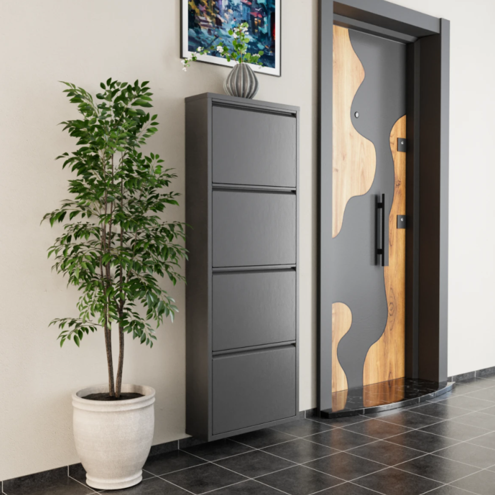 ארון נעליים SlimWall 136 תלוי 4 קומות ארון נעליים SlimWall 136 תלוי 4 קומות