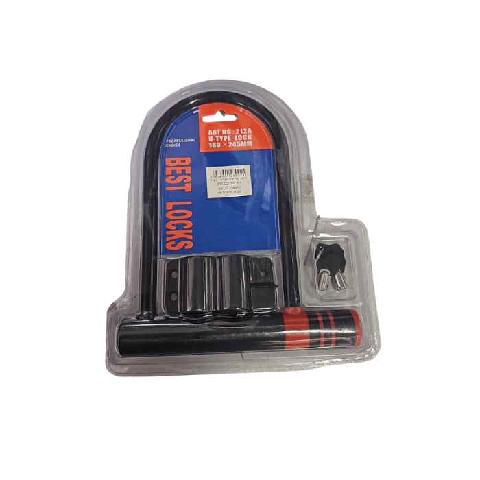 מנעול טבעת לאופניים דגם 212A