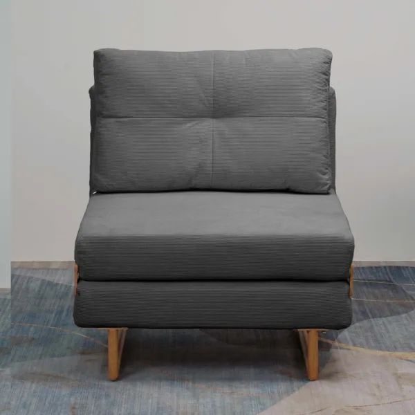 כורסא נפתחת למיטה 80 ס"מ בד קורדרוי דגם לילך מבית HOME DECOR