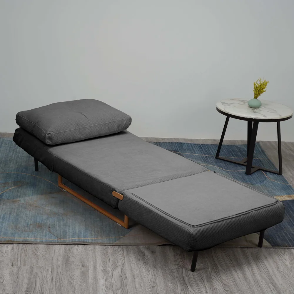 כורסא נפתחת למיטה 80 ס"מ בד קורדרוי דגם לילך מבית HOME DECOR