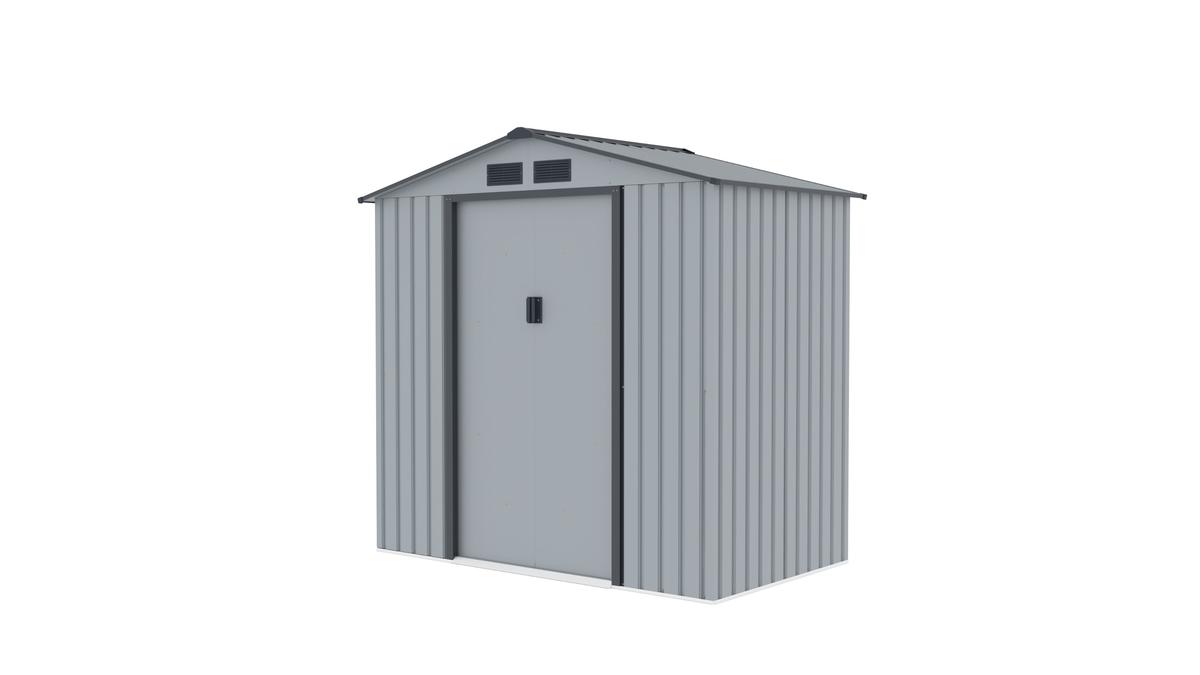 מחסן מתכת פרמיום לגינה 2.13×1.27 דגם G74 מבית Garden Top