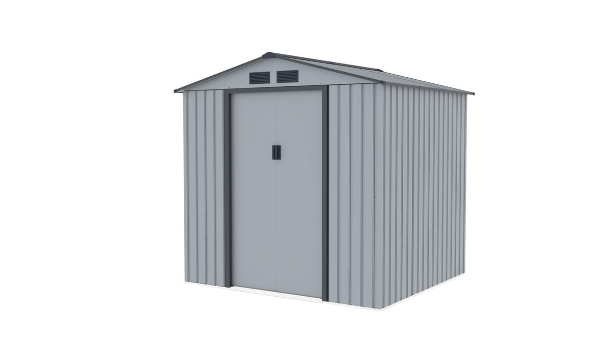 מחסן מתכת פרמיום לגינה 2.13×1.91 דגם G76 מבית Garden Top