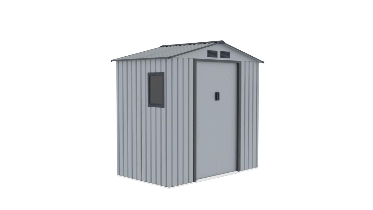 מחסן מתכת פרמיום לגינה 2.13×1.27 דגם G74 מבית Garden Top