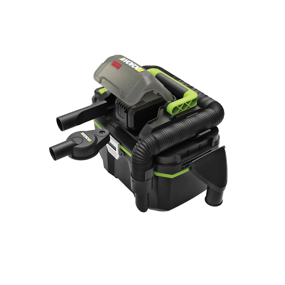 שואב אבק נטען 20V דגם WU036.9 עם סוללה ומטען מבית Worx