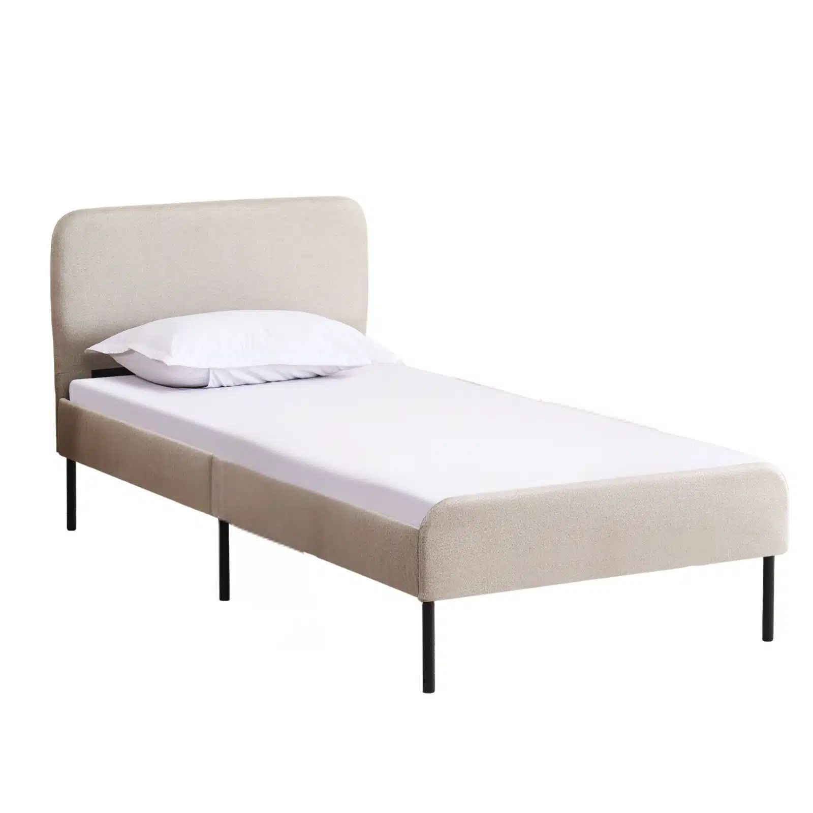 מיטת יחיד מרופדת בד 90×190 דגם מיקה מבית Tudo Design
