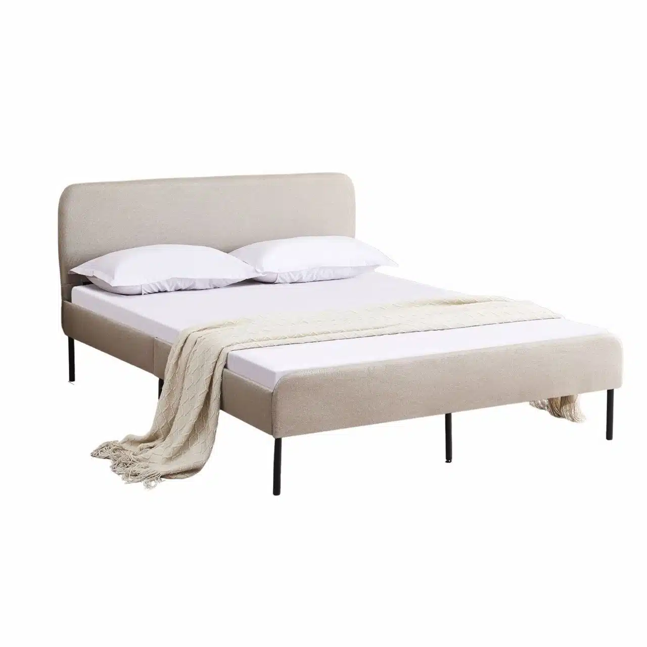 מיטה זוגית מרופדת בד 140×190 דגם מיקה מבית Tudo Design מיטה זוגית מרופדת בד 140×190 דגם מיקה מבית Tudo Design