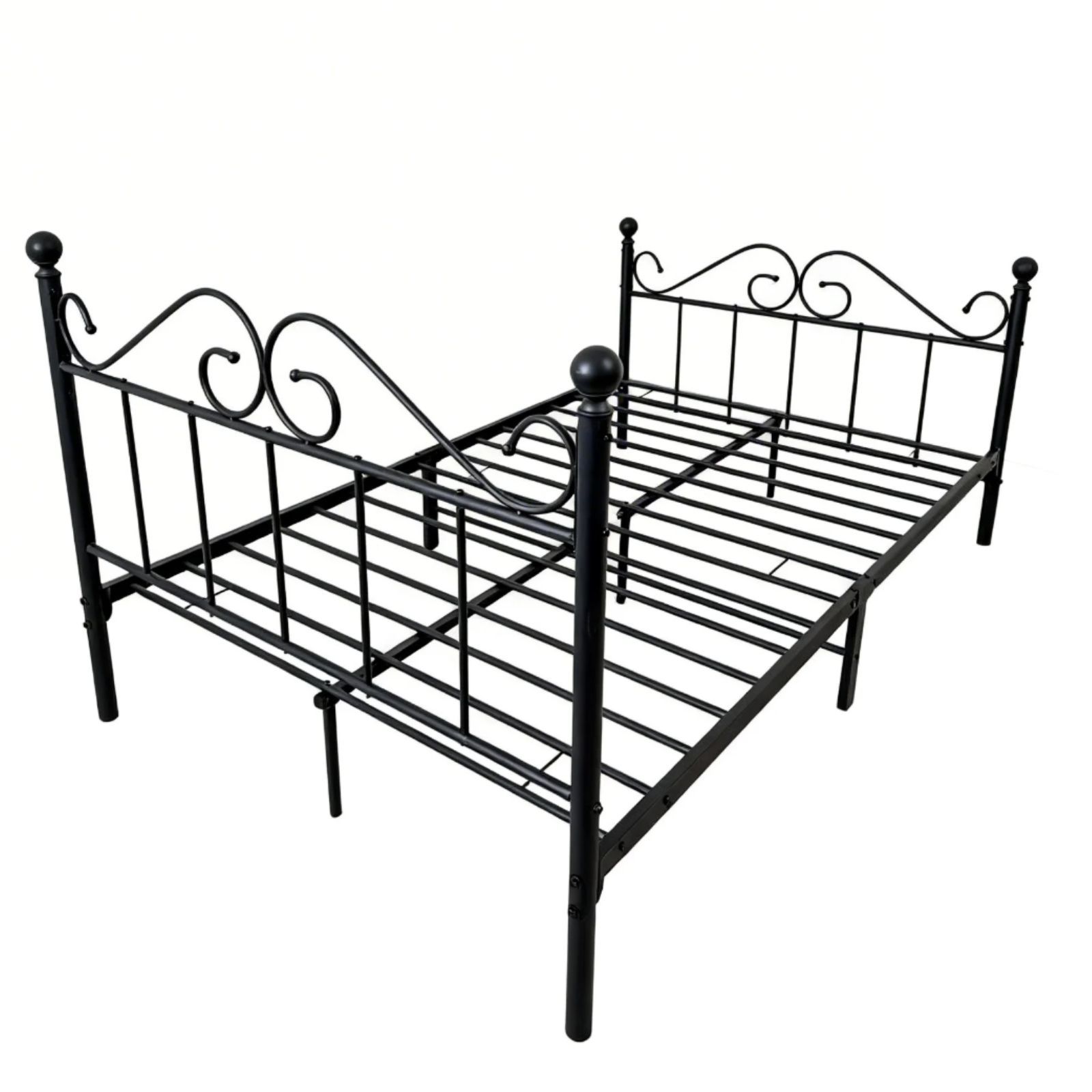 מיטת נוער מתכת רוחב וחצי 120×190 דגם לירז מבית Tudo Design