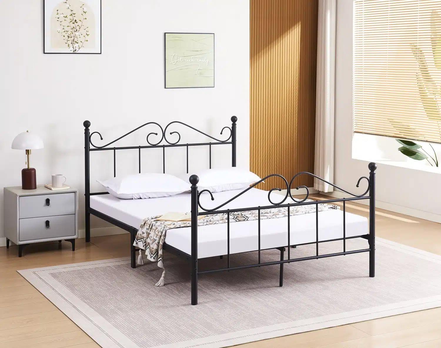מיטה זוגית מתכת 140×190 דגם לירז מבית Tudo Design מיטה זוגית מתכת 140×190 דגם לירז מבית Tudo Design
