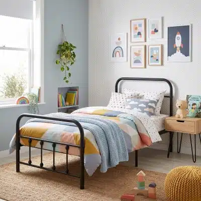 מיטת יחיד מתכת 90×190 דגם יהלי מבית Tudo Design