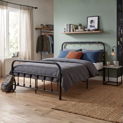 מיטת נוער מתכת 120×190 דגם יהלי מבית Tudo Design