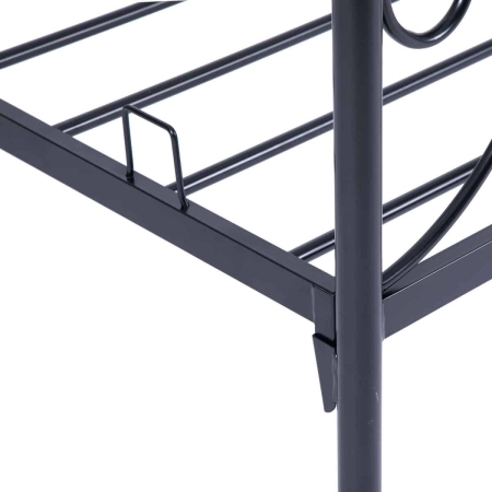 מיטת יחיד ממתכת 90×190 דגם MANILA מבית BRADEX