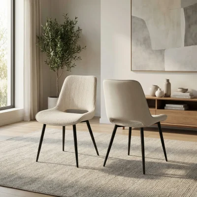 זוג כיסאות אוכל מעוצבים דגם שוהם מבית HOME DECOR