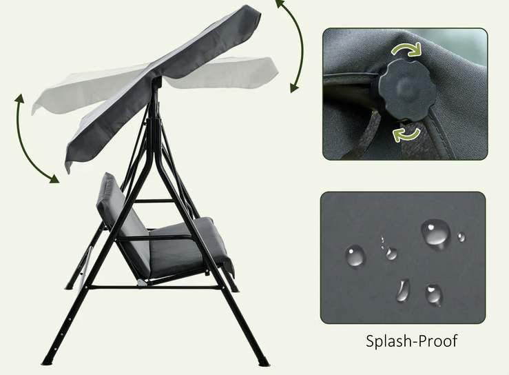 נדנדה לגינה 3 מושבים דגם מורן ICSW1001 מבית PLAYA