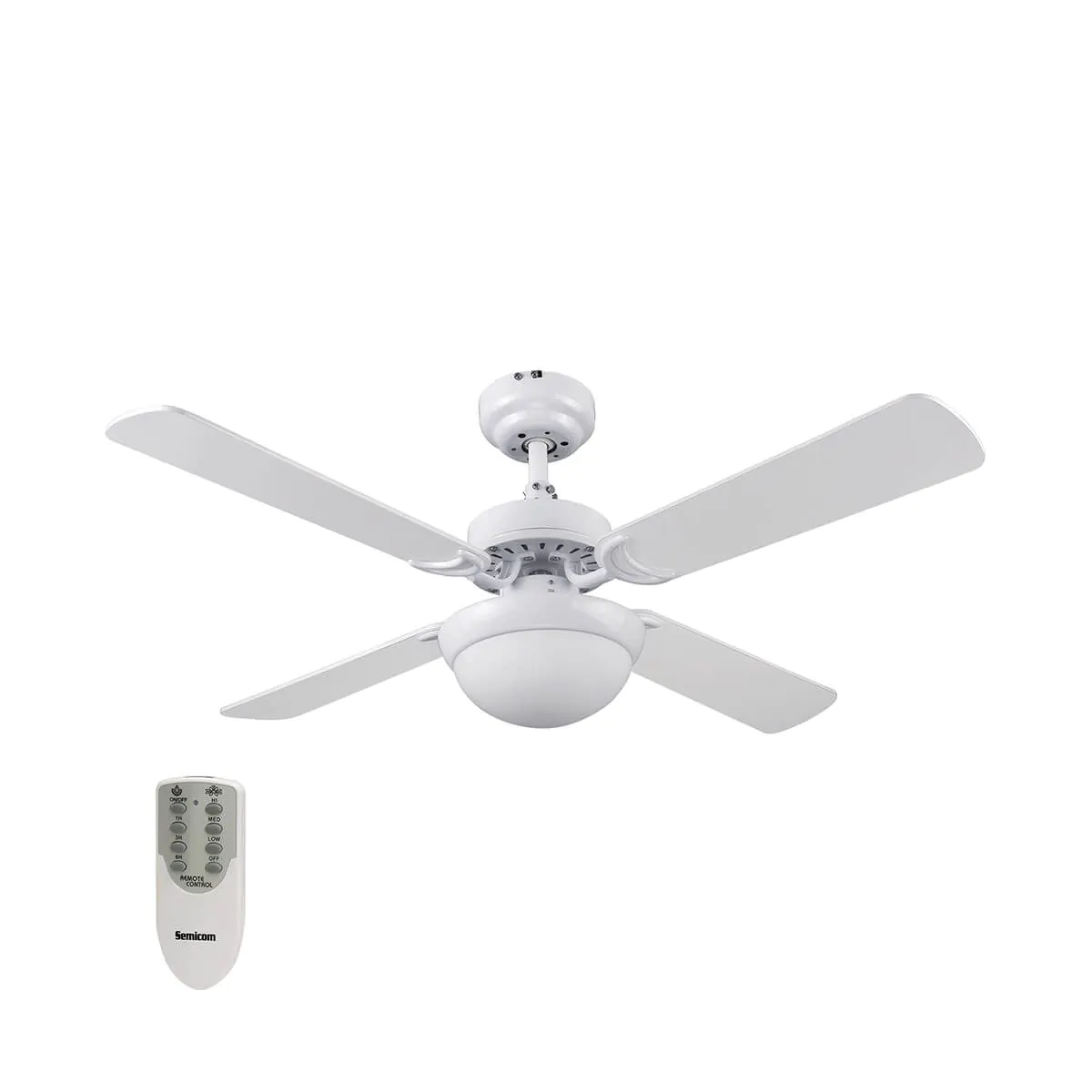 מאוורר תקרה 42 אינץ' עם תאורת LED ושלט דגם GENESIS1 מבית Semicom מאוורר תקרה 42 אינץ' עם תאורת LED ושלט דגם GENESIS1 מבית Semicom