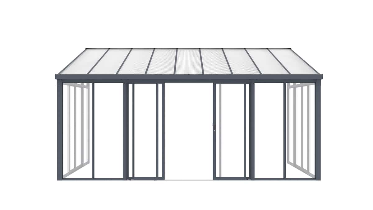 פרגולה אלומיניום סגורה דגם MANDY מבית Garden Top