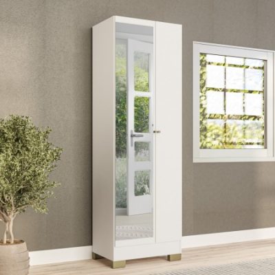 ארון שירות עם מראה ו-5 מדפים דגם ARTIZAN מבית BRADEX
