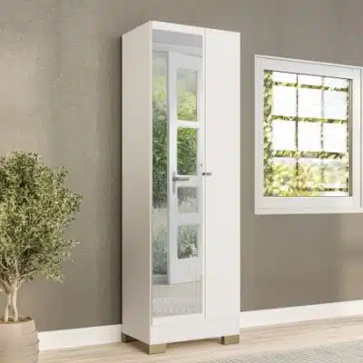 ארון שירות עם מראה ו-5 מדפים דגם ARTIZAN מבית BRADEX