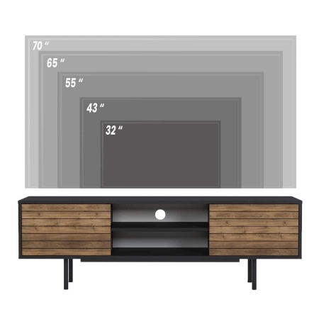 מזנון טלוויזיה 160 ס"מ עם טריקה שקטה דגם COLOSSEO מבית BRADEX