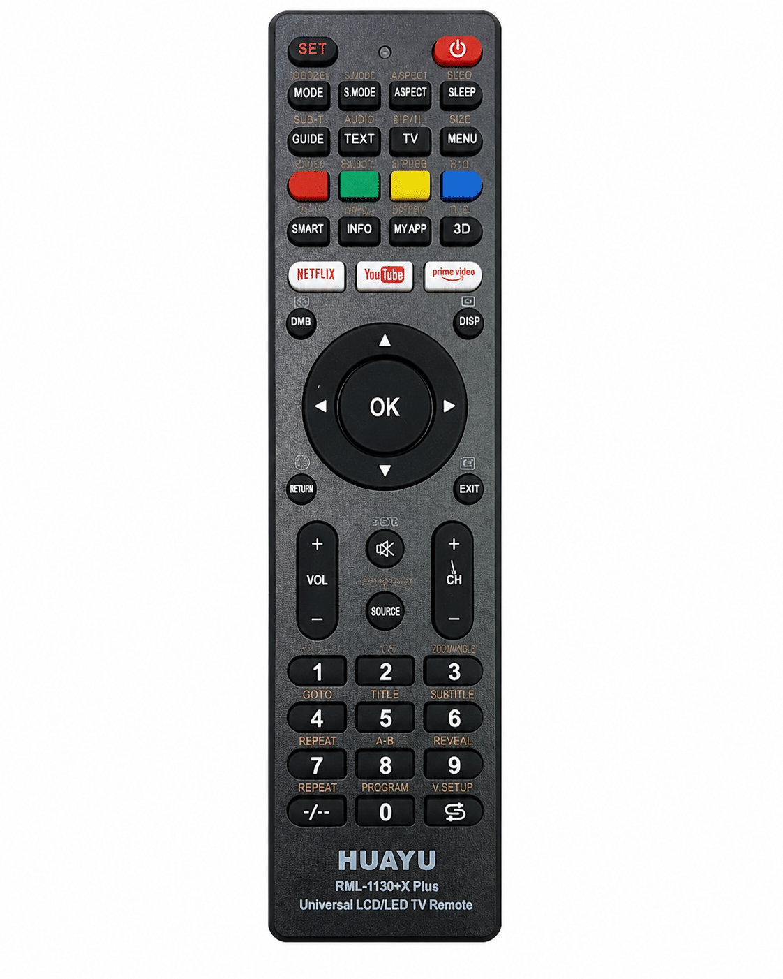 שלט אוניברסלי לטלוויזיה דגם RM-L1130+X PLUS
