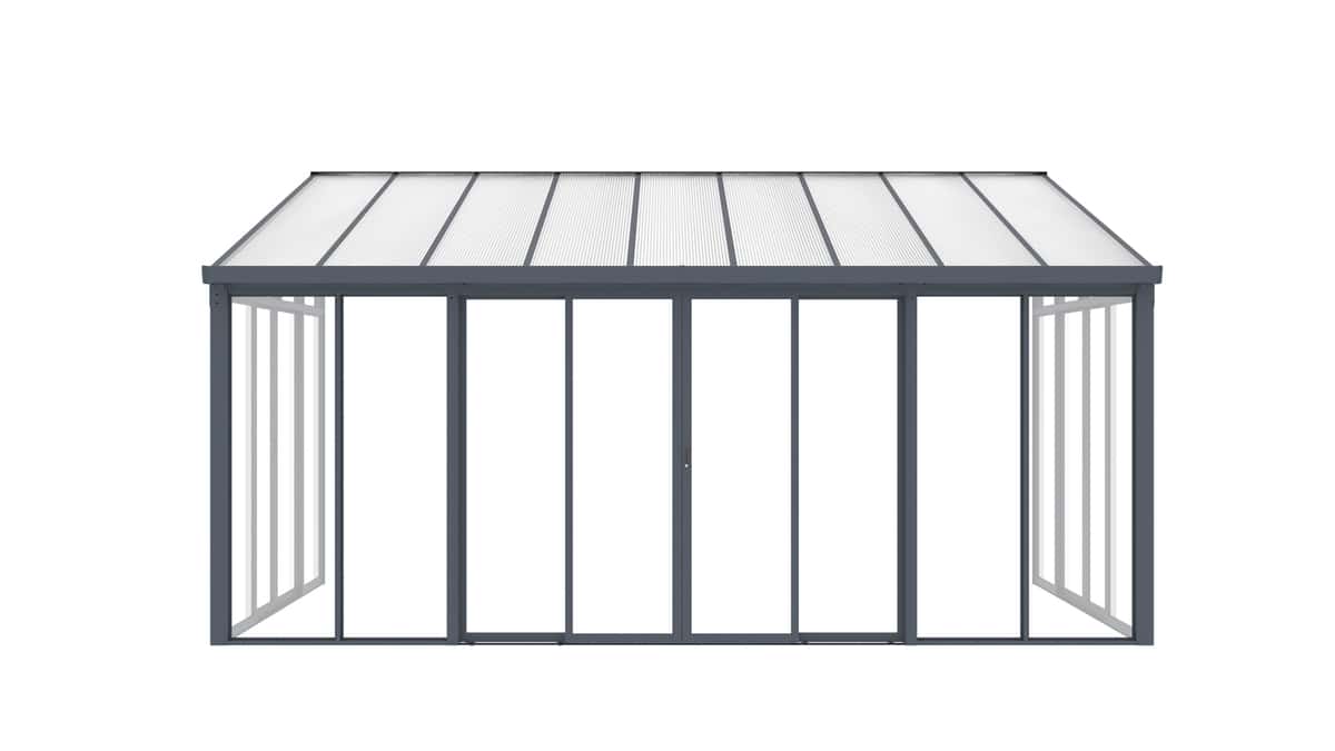 פרגולה אלומיניום סגורה דגם MANDY מבית Garden Top