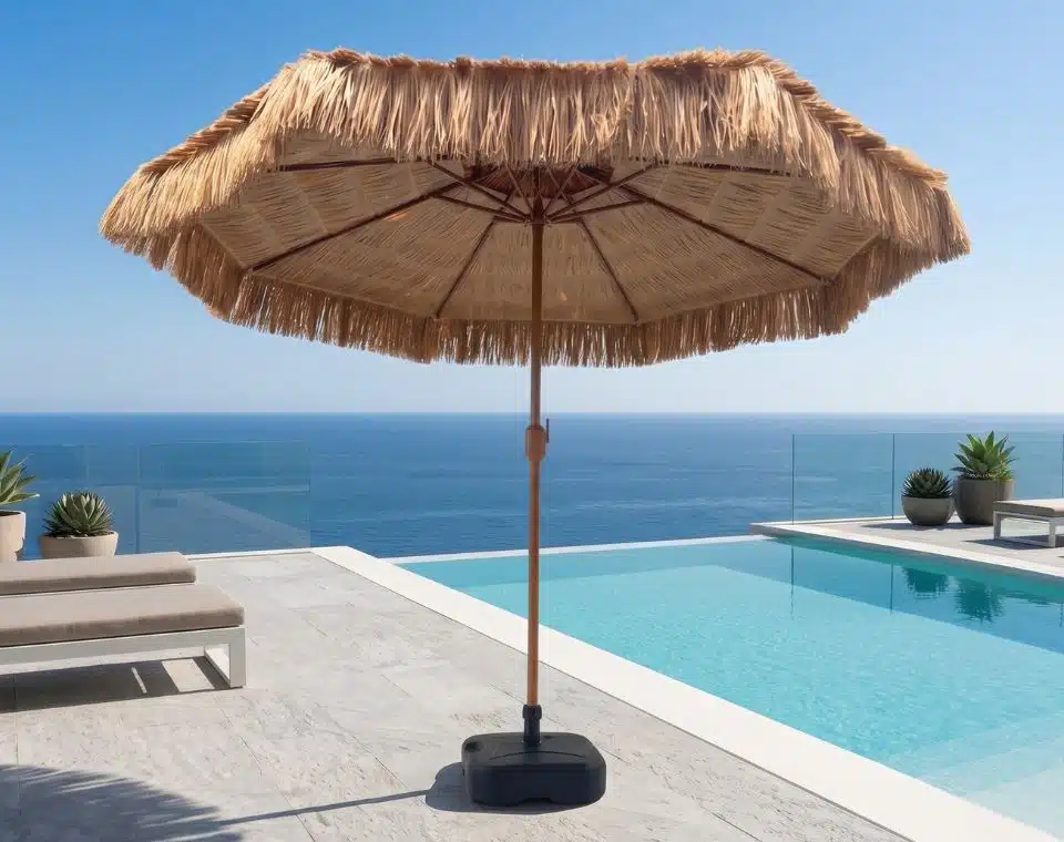 שמשיית דמוי קש עגולה 2.7 מטר דגם MU7210 מבית PLAYA