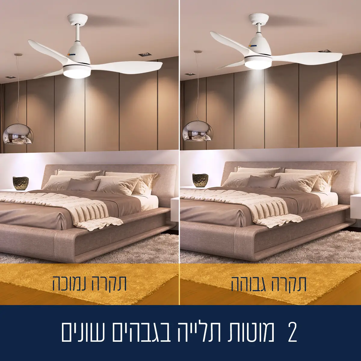 מאוורר תקרה 48 אינץ' עם שלט רחוק ותאורת LED דגם 600302-001 מבית ARROW מאוורר תקרה 48 אינץ' עם שלט רחוק ותאורת LED דגם 600302-001 מבית ARROW