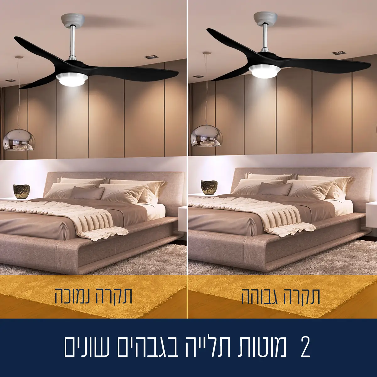 מאוורר תקרה 52 אינץ' עם שלט רחוק ותאורת LED דגם 600302-002 מבית ARROW מאוורר תקרה 52 אינץ' עם שלט רחוק ותאורת LED דגם 600302-002 מבית ARROW