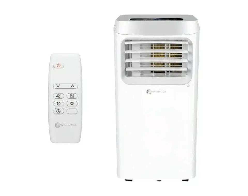 מזגן נייד 11,000BTU דגם AMS PAC 12100 מבית AMBASSADOR