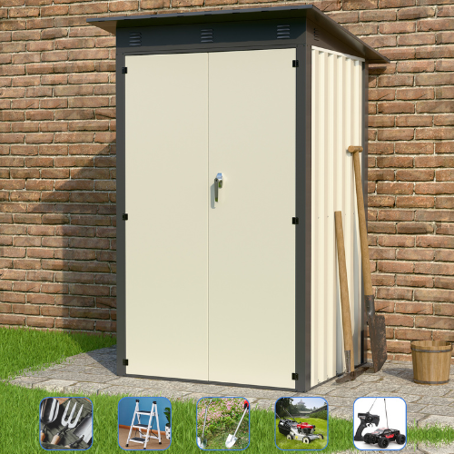 מחסן מתכת דגם SA4 מידה 1.20X1.20 מטר מבית Garden Top