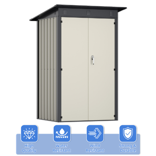 מחסן מתכת דגם SA4 מידה 1.20X1.20 מטר מבית Garden Top