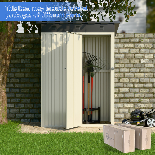 מחסן מתכת SA5 מידה 0.75X1.50 דגם SASS5 מבית Garden Top