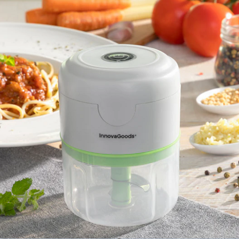 מעבד מזון נטען ונייד Echoppie דגם V0103337 מבית InnovaGoods מעבד מזון נטען ונייד Echoppie דגם V0103337 מבית InnovaGoods