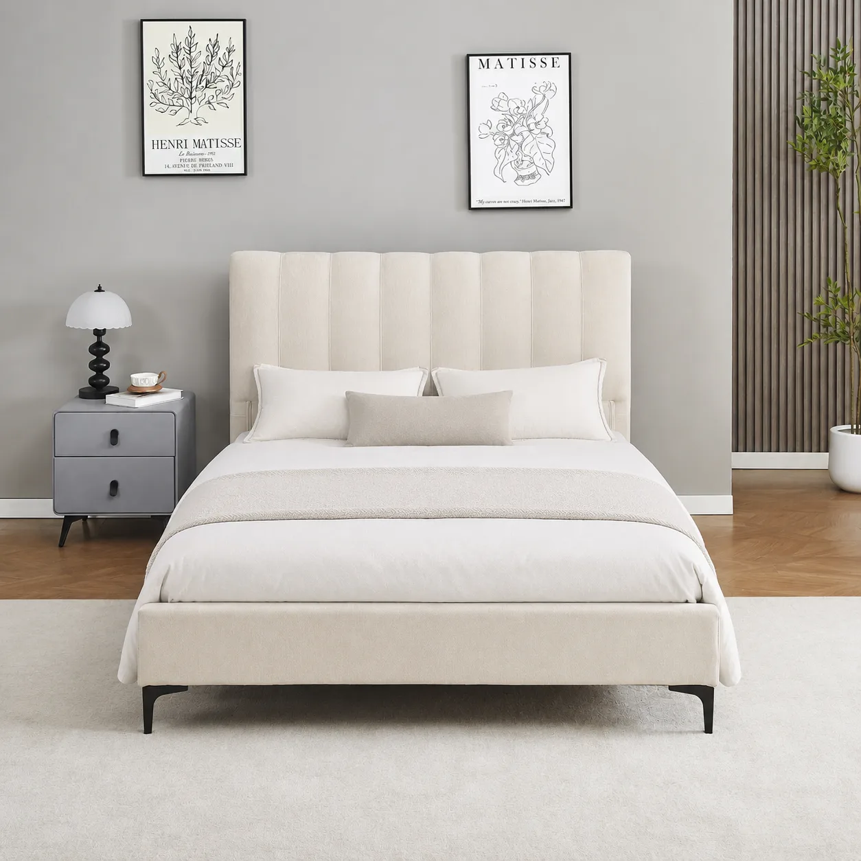 מיטה זוגית מרופדת דגם נעמה מבית HOME DECOR מיטה זוגית מרופדת דגם נעמה מבית HOME DECOR