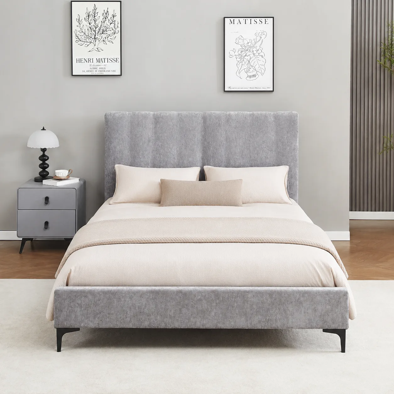 מיטה זוגית מרופדת דגם נעמה מבית HOME DECOR מיטה זוגית מרופדת דגם נעמה מבית HOME DECOR