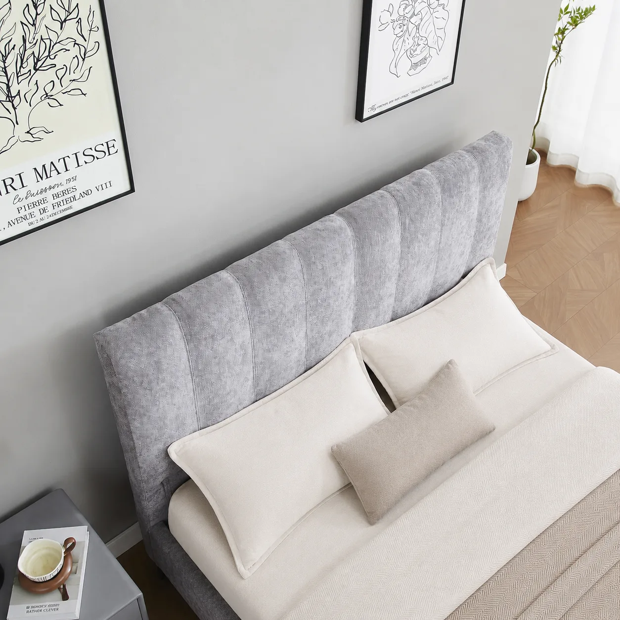 מיטה זוגית מרופדת דגם נעמה מבית HOME DECOR מיטה זוגית מרופדת דגם נעמה מבית HOME DECOR