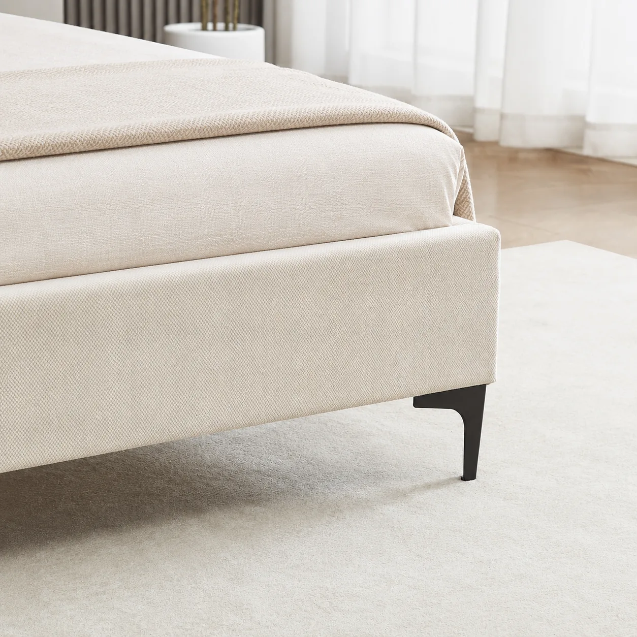 מיטת יחיד מרופדת 90×190 דגם נעמה-90 מבית HOME DECOR