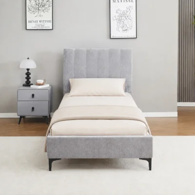 מיטת יחיד מרופדת 90×190 דגם נעמה-90 מבית HOME DECOR
