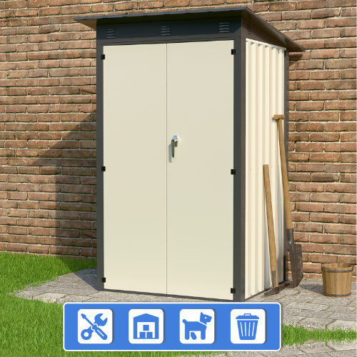 מחסן מתכת דגם SA4 מידה 1.20X1.20 מטר מבית Garden Top מחסן מתכת דגם SA4 מידה 1.20X1.20 מטר מבית Garden Top