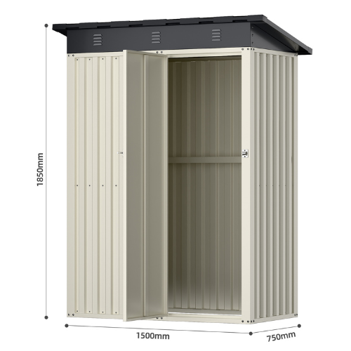 מחסן מתכת SA5 מידה 0.75X1.50 דגם SASS5 מבית Garden Top