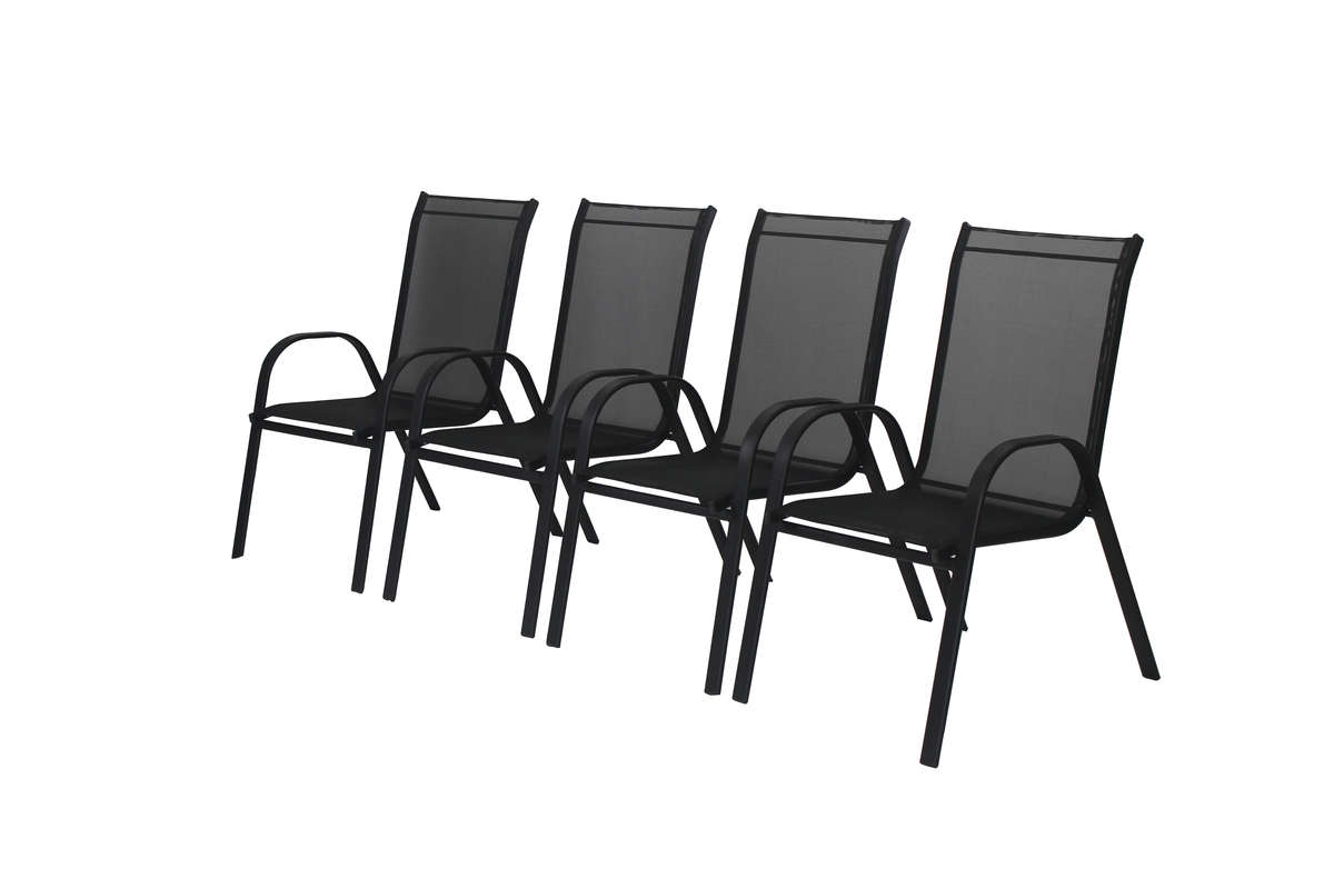סט 4 כיסאות גינה ומרפסת מרשת טקסטילן דגם CHAIR4 מבית PLAYA