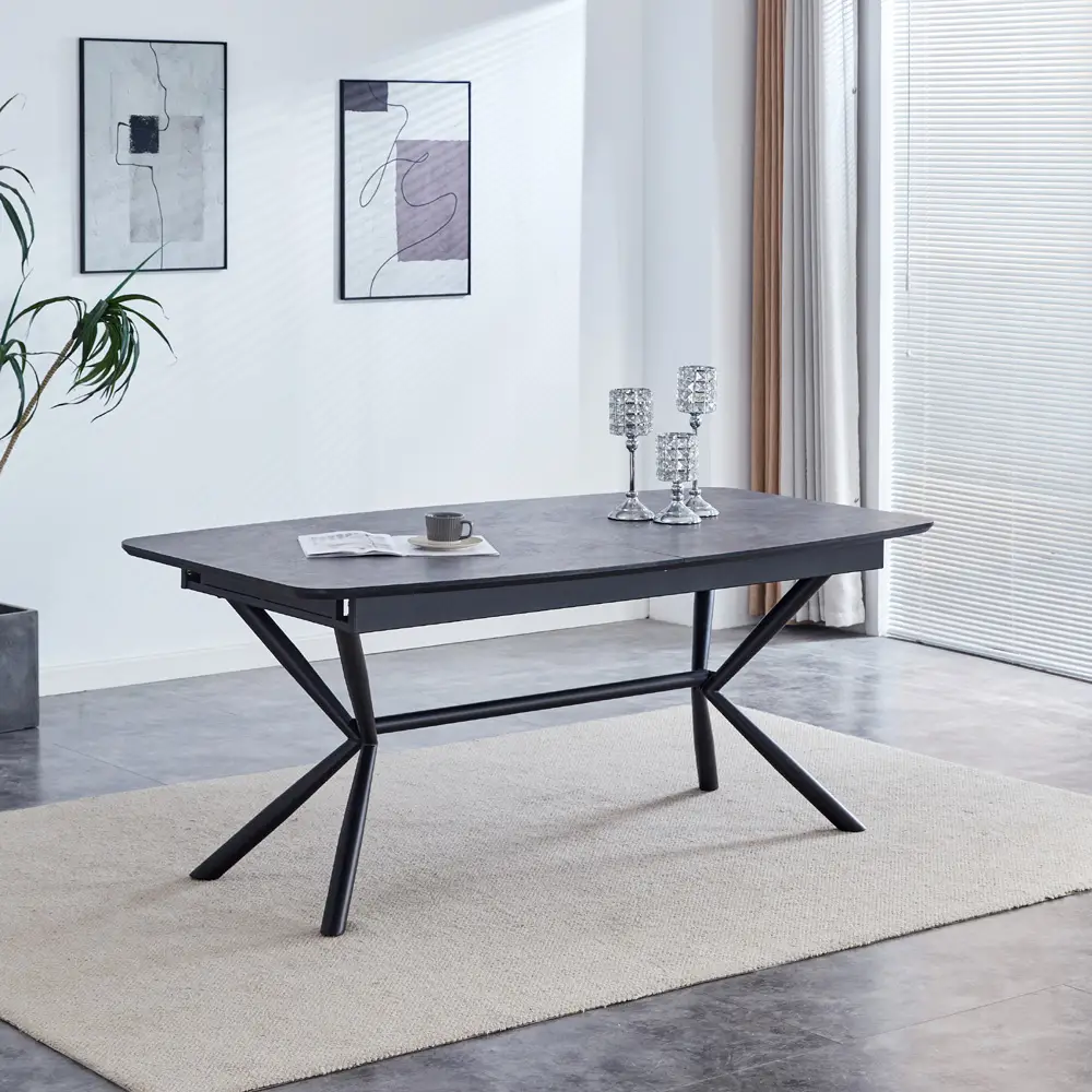 שולחן אוכל נפתח 1.8-2.7 מ' דגם ניקולס מבית HOME DECOR שולחן אוכל נפתח 1.8-2.7 מ' דגם ניקולס מבית HOME DECOR