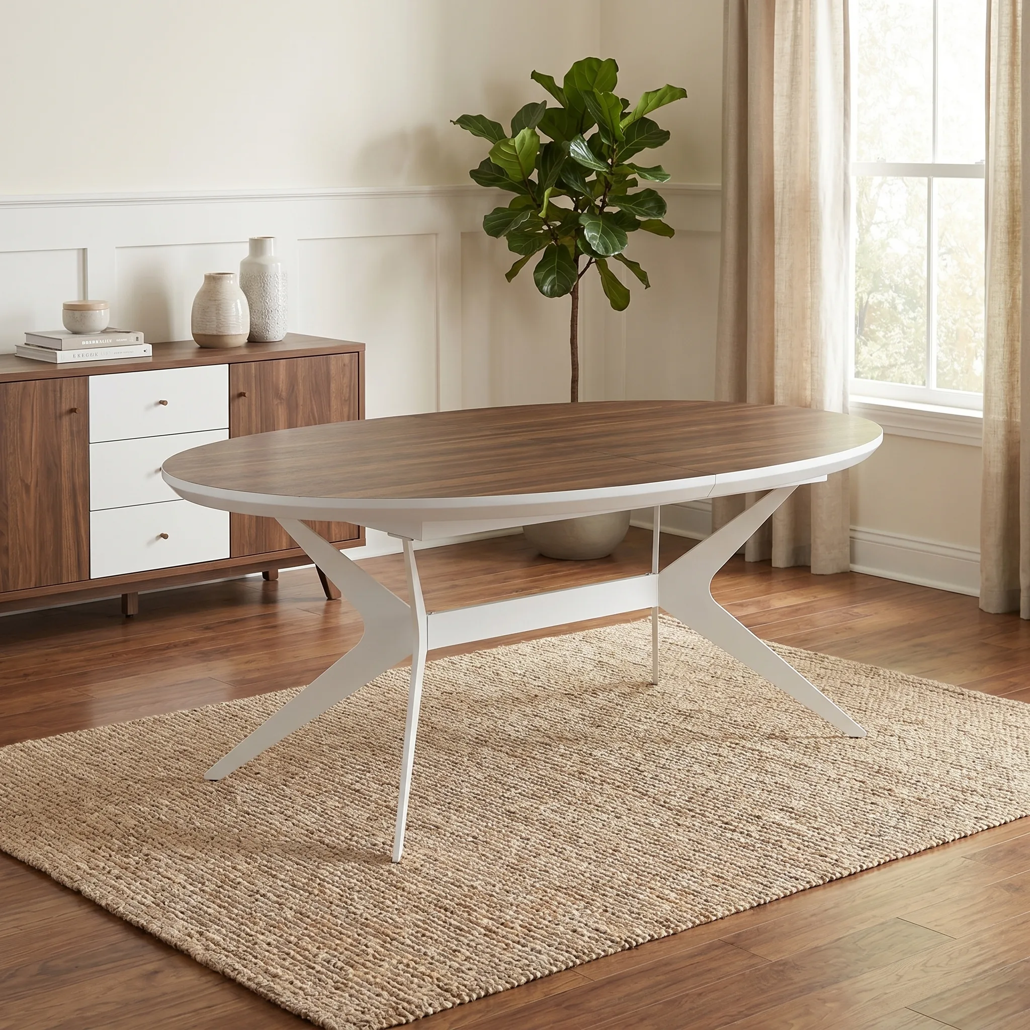 שולחן אוכל אובלי נפתח 1.8–3.0 מטר דגם חרמון מבית HOME DECOR שולחן אוכל אובלי נפתח 1.8–3.0 מטר דגם חרמון מבית HOME DECOR