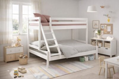 מיטת קומותיים מעץ מלא דגם אביגיל מבית TUDO DESIGN