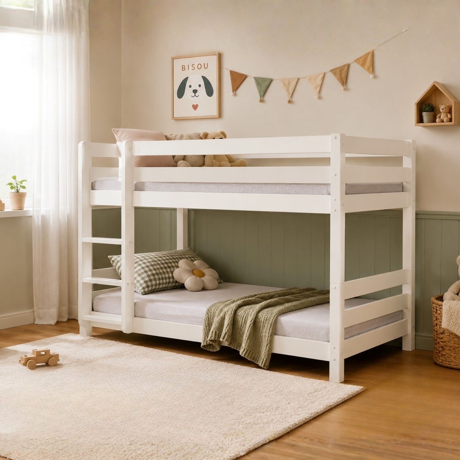 מיטת קומותיים מעץ מלא דגם ליבי מבית TUDO DESIGN מיטת קומותיים מעץ מלא דגם ליבי מבית TUDO DESIGN